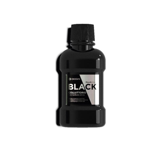Bain de bouche noir au charbon actif – 250 ml